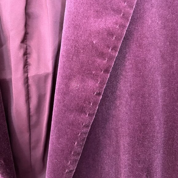 Ann Taylor Merlot Velvet Blazer, Size: 2 - Picture 5 of 10